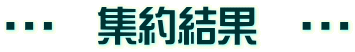 ・・・ 集約結果 ・・・